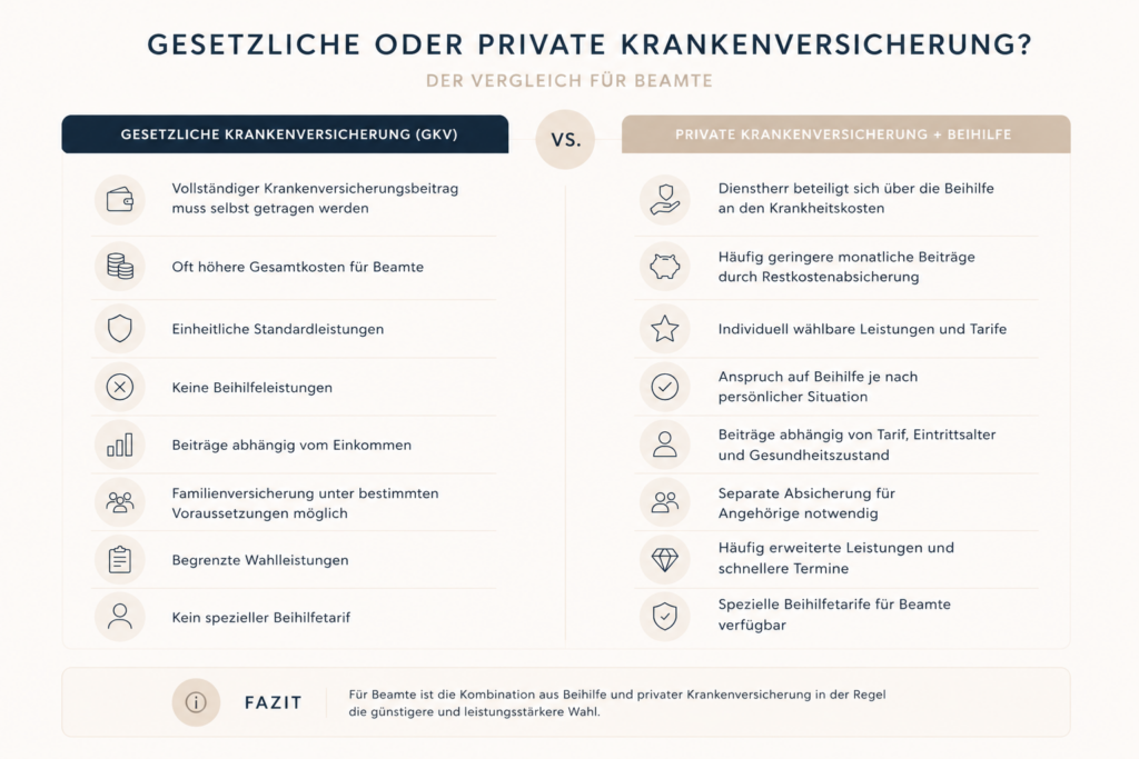 GKV vs PKV Beamte